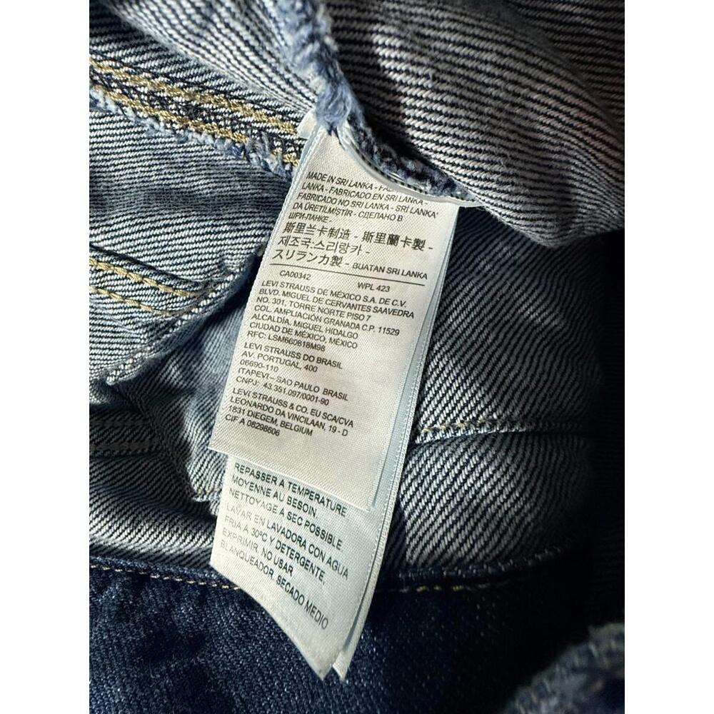 Levi's Women's  Shrunken ' 90s Trucker Jacket Dark Blue Size Small - Picture 7 of 11